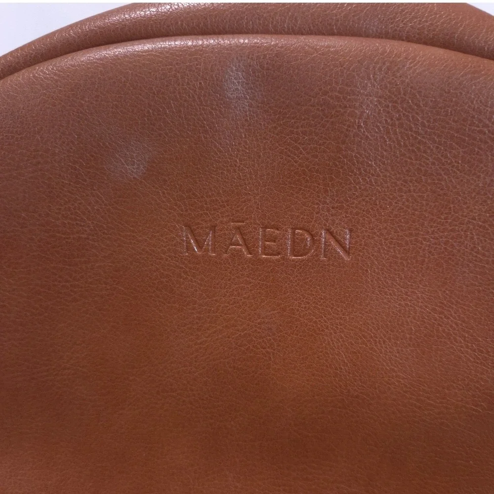 MAEDN All Day Backpack Medium Vegan Leather Saddle Diaper Bag Travel Cottagecore
